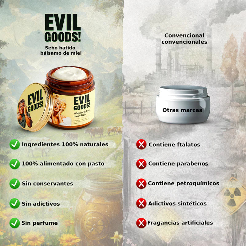 EVIL GOODS® - Bálsamo de Miel y Sebo de Res Anti-Envejecimiento