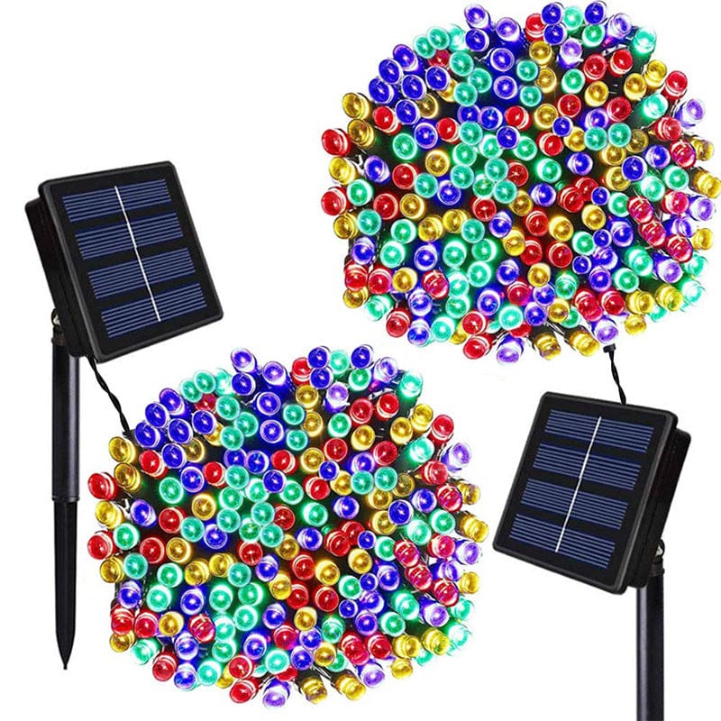 Luces Navidad con Panel Solar